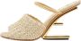 Fendi Vintage Pre-owned Raffia mules Beige Dames - Thumbnail 1