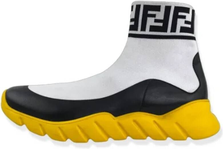 Fendi Vintage Pre-owned Rubber sneakers Yellow Dames