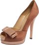 Fendi Vintage Pre-owned Satin heels Brown Dames - Thumbnail 1