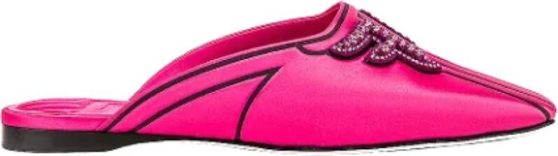 Fendi Vintage Pre-owned Satin mules Pink Dames