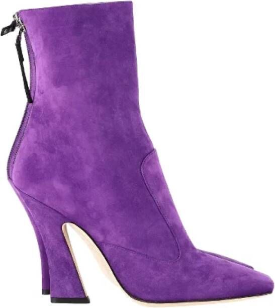 Fendi Vintage Pre-owned Suede boots Purple Dames