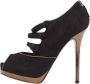 Fendi Vintage Pre-owned Suede heels Black Dames - Thumbnail 1