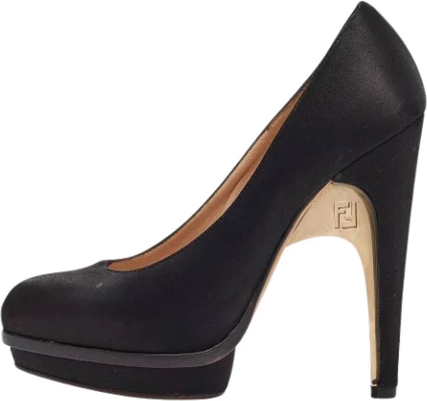 Fendi Vintage Pre-owned Suede heels Black Dames