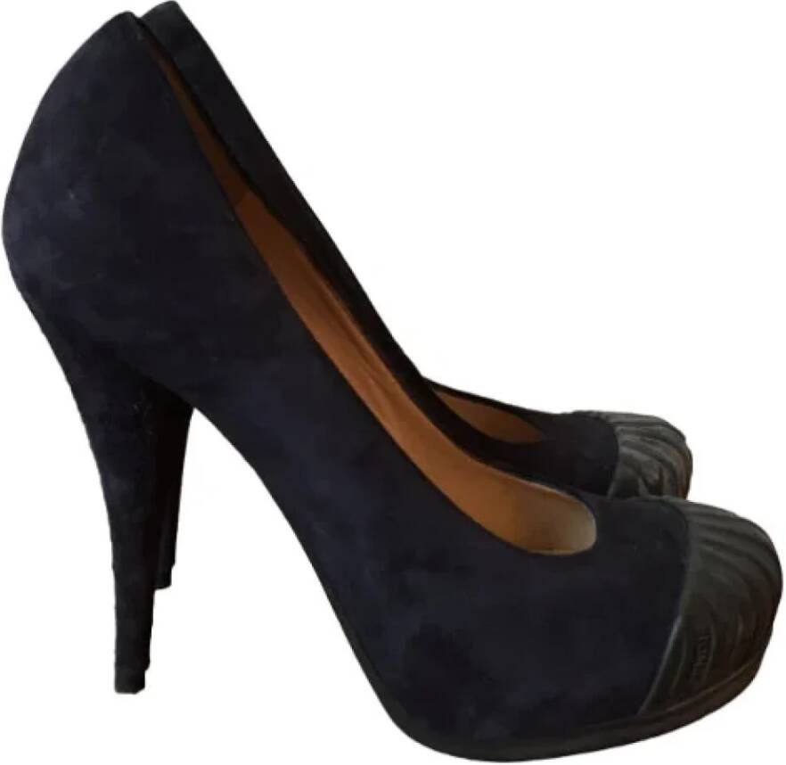 Fendi Vintage Pre-owned Suede heels Blue Dames