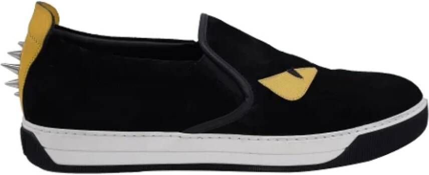 Fendi Vintage Pre-owned Suede sneakers Black Dames