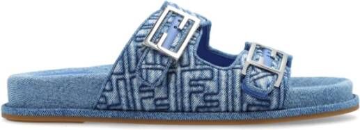 Fendi Voel denim slides Blue Dames