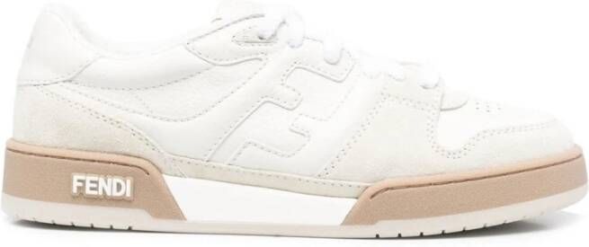 Fendi Witte Vintage Sneakers met FF Patroon White Dames