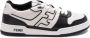 Fendi Zwart en wit leren sneakers met FF motief Black Heren - Thumbnail 1