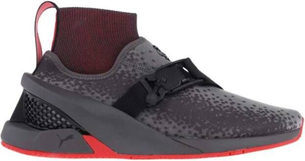 Ferrari Hoge sneakers met amandelvormige neus Black Heren