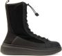 Fessura Hoge Top Army Zwart Sneakers Black Dames - Thumbnail 1