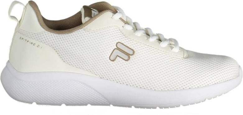 Fila Sportieve Beige Vetersneakers met Contrastdetails Beige Dames