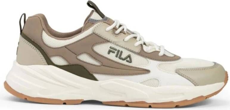 Fila Beige Vrijetijdssneakers voor Mannen Beige Heren