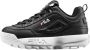 Fila sneakers zwart Imitatieleer Logo 38 - Thumbnail 3