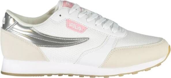 Fila Elegante Sportschoenen met Zilveren Accenten White Dames