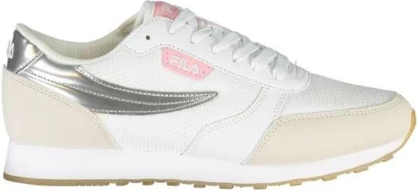 Fila Elegante Sportschoenen met Zilveren Accenten White Dames