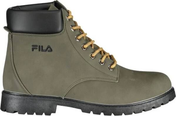 Fila Groene veterschoenen met contrastborduursel Green Heren