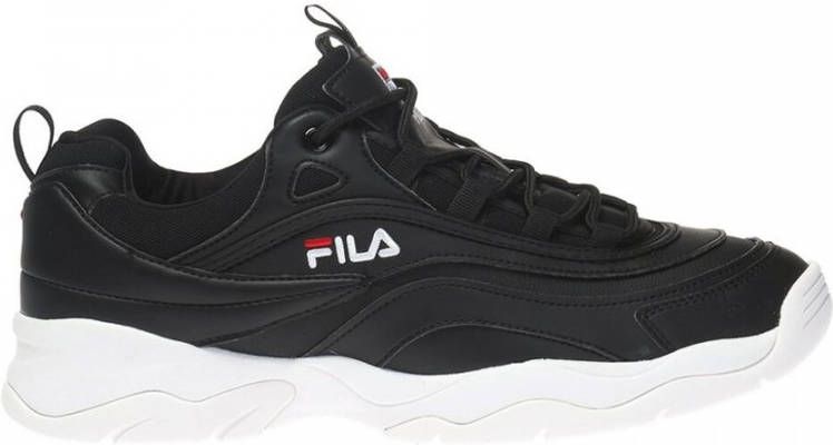 Fila Logo geborduurd sneakers Zwart Heren