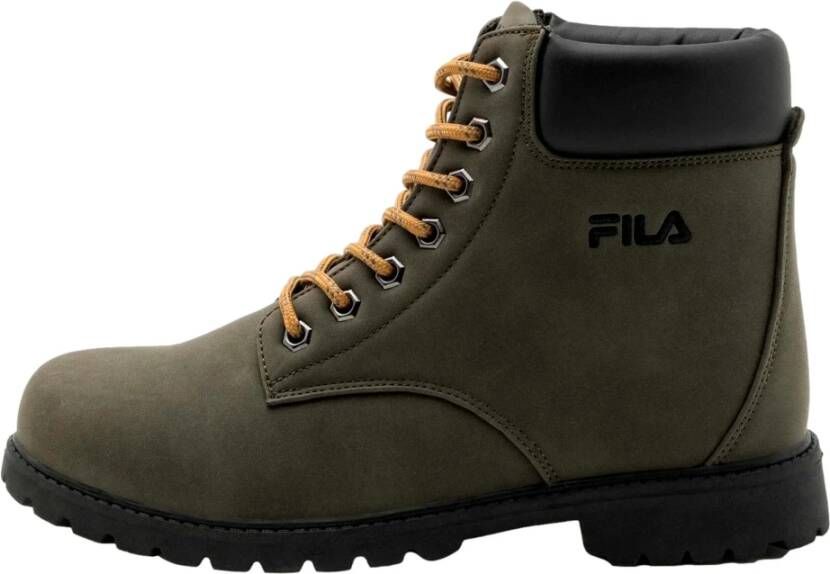 Fila Groene veterschoenen met contrastborduursel Green Heren