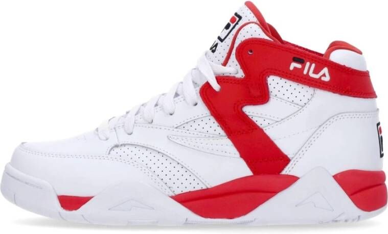 Fila Mid M-Squad Basketbalschoen Wit Rood White Heren