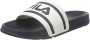 Fila Ergonomische Rubberen Slipper Wit Marineblauw White - Thumbnail 15