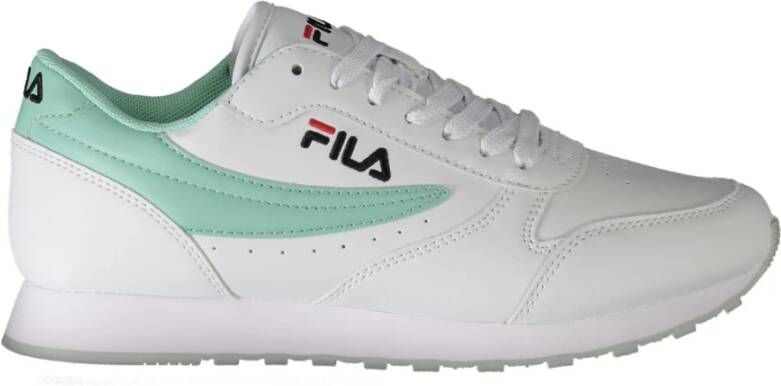 Fila Sportieve Veterschoenen Wit Contrast Logo White Dames