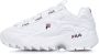 Fila Wit Rood Lage Top Dames Sneakers White Unisex - Thumbnail 1