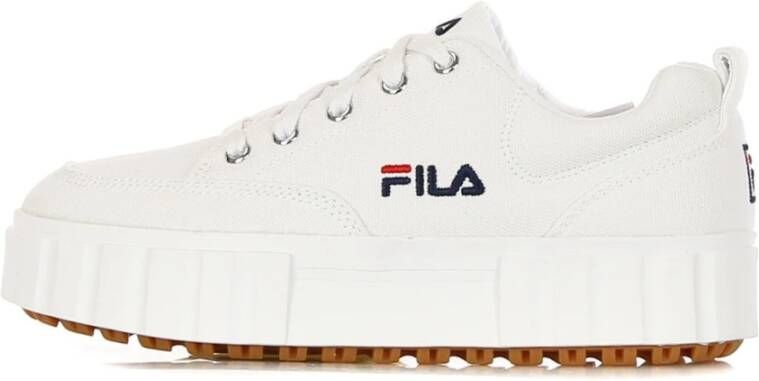 Fila Witte Lage Sandblast Damessneakers White Dames