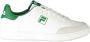 Fila Sportieve Herensneakers Wit Groen Print White Heren - Thumbnail 1