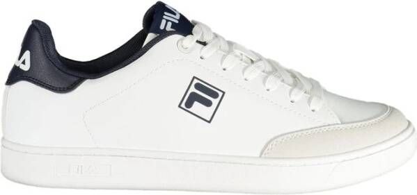 Fila Witte Polyester Sportsneaker Blauwe Details White Heren