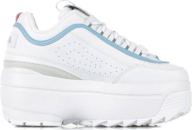 Fila Witte Rosebloom Sleehak Damesschoen White Dames