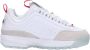 Fila Wit Zilver Lage Sneaker met Versteviging White Heren - Thumbnail 1