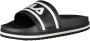 Fila Zwarte wigslippers met logodetail Black Dames - Thumbnail 1