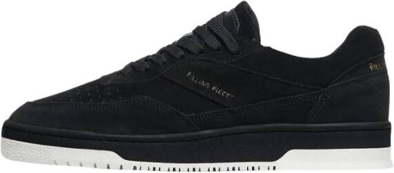 Filling Pieces Jet Black Suede Sneakers Black Heren