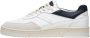 Filling Pieces Witte leren sneakers Ronde neus Marine accenten White Heren - Thumbnail 3