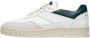 Filling Pieces Witte leren sneakers Ronde neus Groene accenten White Heren - Thumbnail 3