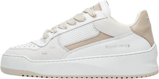 FILLING PIECES Lage Sneakers Dames Avenue Mix Maat: 41 Materiaal: Leer Kleur: Wit