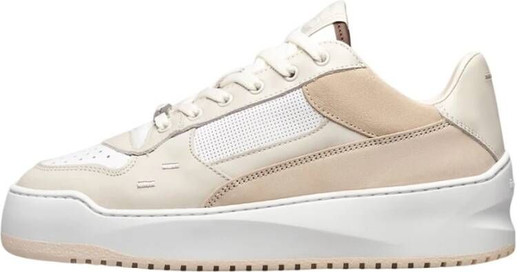 Filling Pieces Luxe Nubuck Leren Sandaal Beige Dames