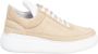 Filling Pieces Beige Suède Sleehak Sneakers Beige Dames - Thumbnail 1