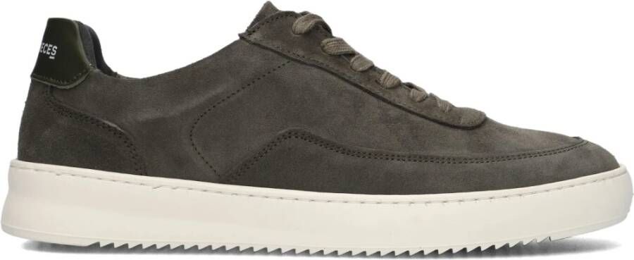 FILLING PIECES Lage Sneakers Heren Mondo Organic Sue Maat: 43 Materiaal: Suède Kleur: Groen