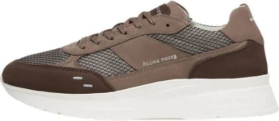 Filling Pieces Jet Runner Mesh Taupe Brown Heren