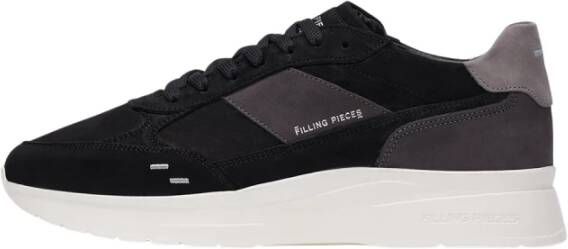 Filling Pieces Jet Runner Nubuck Black Heren