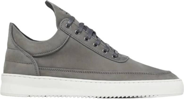 Filling Pieces Lage Top Ripple Nubuck Shark Sneakers Gray Heren