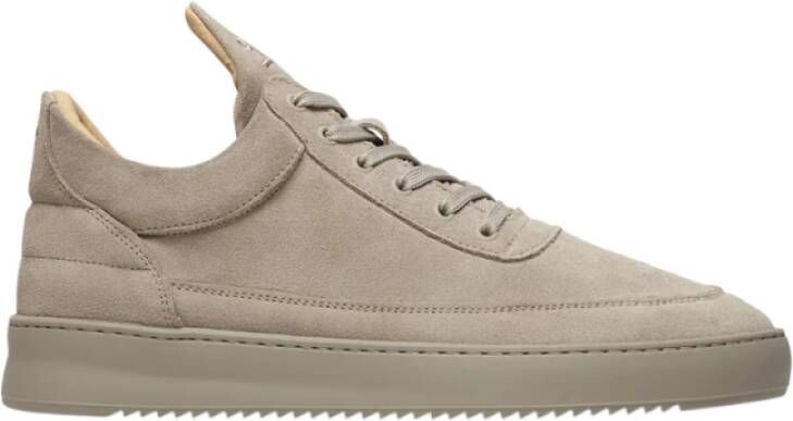 Filling Pieces Lage Top Suède Tonal Aarde Sneakers Brown