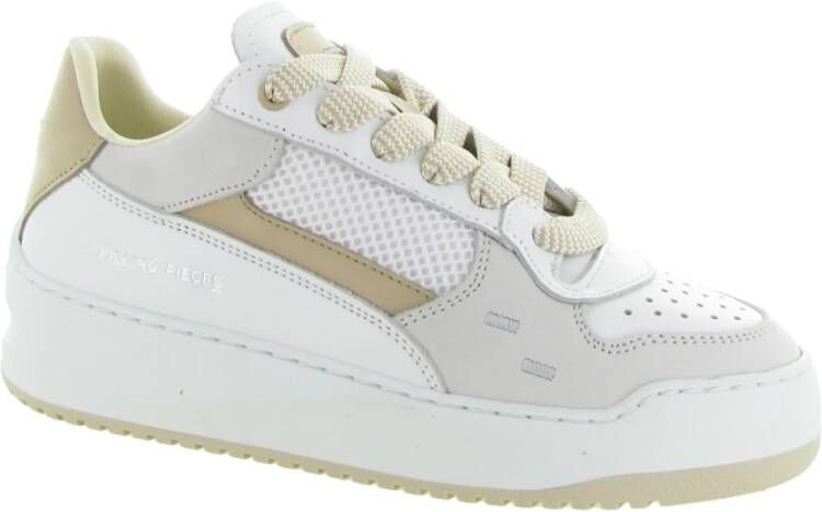 Filling Pieces Lichtbruin Low Top Game Lux White Dames