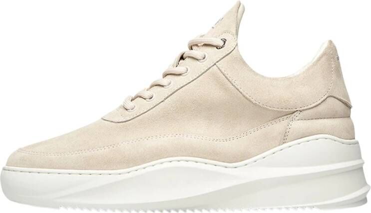 Filling Pieces Beige Suède Sneakers Eva Sky Beige