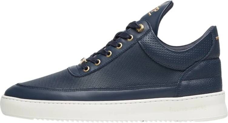 Filling Pieces Heren Low Top Aten Blauw Blue Heren