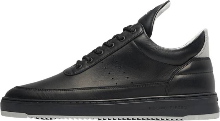 Filling Pieces Low Top Bianco Jet Black Heren