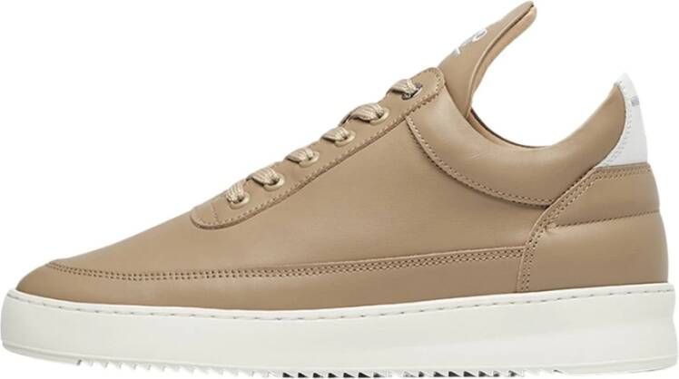 FILLING PIECES Sneakers Low Top Ele t Maat: 41 Materiaal: Leer Kleur: Taupe