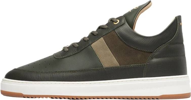 Filling Pieces Low Top Game Lux Green Heren