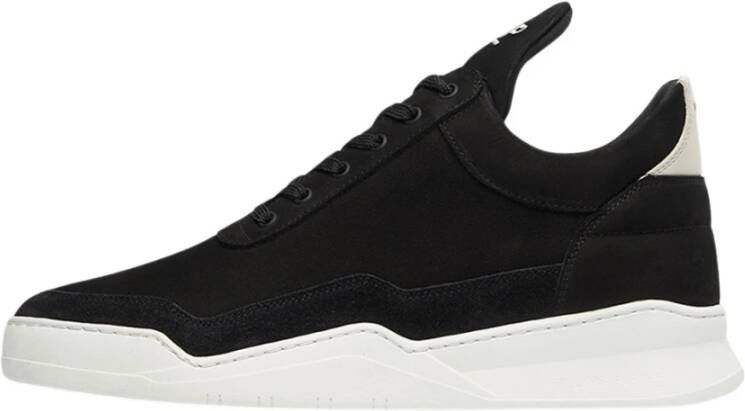 Filling Pieces Low Top Ghost Black Off White Black Heren